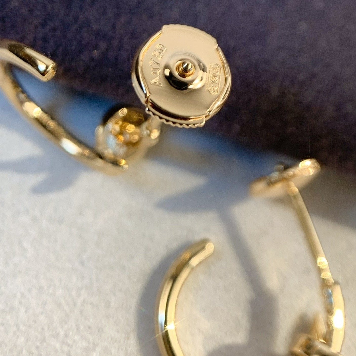 [Royal Jewelry]JUSTE EARRINGS PINK GOLD