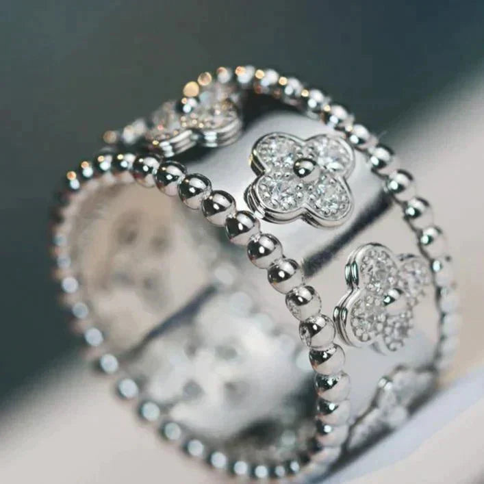 [Royal Jewelry]CLOVER KALEIDOSCOPE RING 10MM