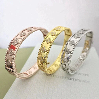 [Royal Jewelry]CLOVER BRACELET 8MM DIAMONDS