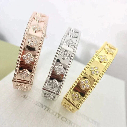 [Royal Jewelry]CLOVER BRACELET 8MM DIAMONDS