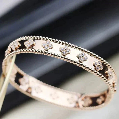 [Royal Jewelry]CLOVER BRACELET 8MM DIAMONDS