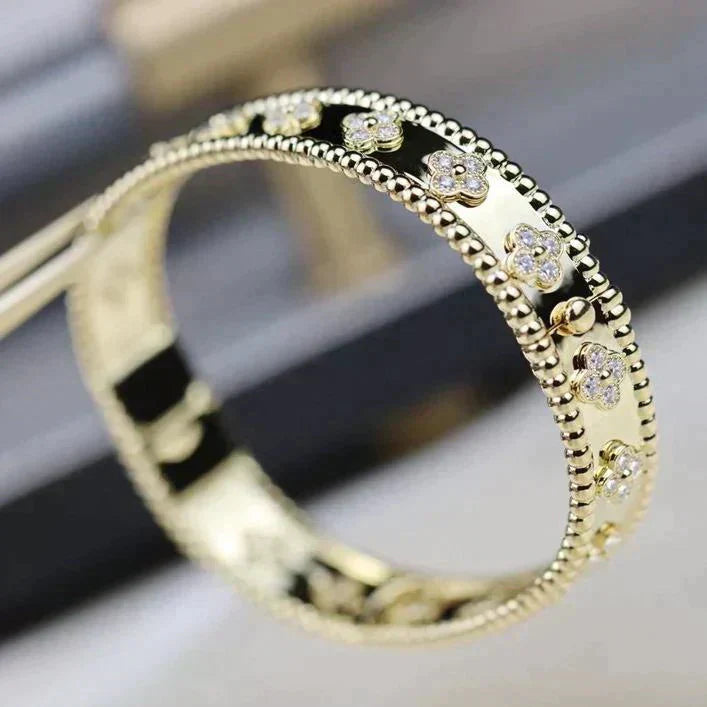 [Royal Jewelry]CLOVER BRACELET 8MM DIAMONDS