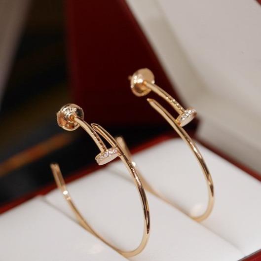 [Royal Jewelry]JUSTE EARRINGS DIAMONDS 1.8MM