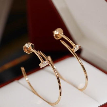 [Royal Jewelry]JUSTE EARRINGS DIAMONDS 1.8MM