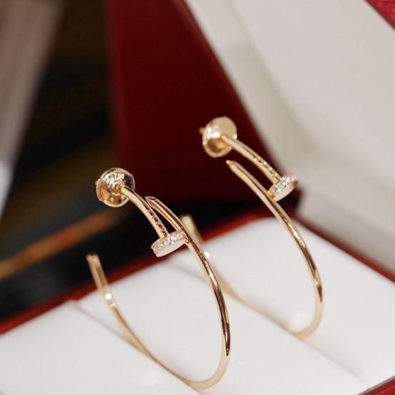 [Royal Jewelry]JUSTE EARRINGS DIAMONDS 1.8MM