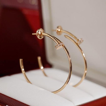 [Royal Jewelry]JUSTE EARRINGS DIAMONDS 1.8MM