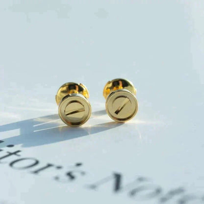 [Royal Jewelry]LOVE EARRINGS GOLD 10MM