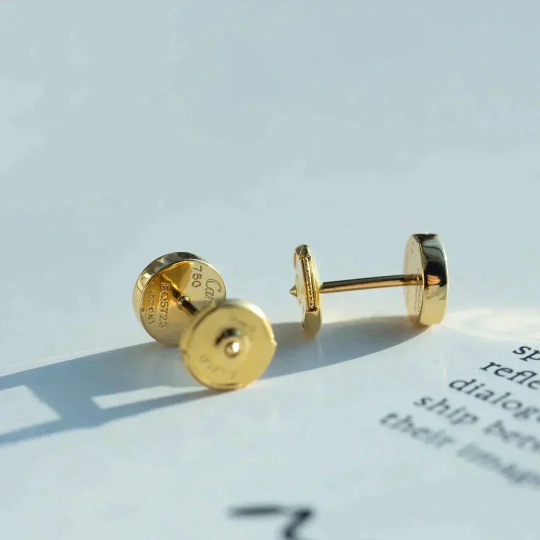 [Royal Jewelry]LOVE EARRINGS GOLD 10MM