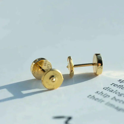 [Royal Jewelry]LOVE EARRINGS GOLD 10MM