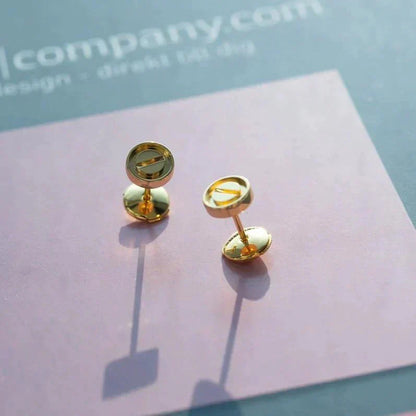 [Royal Jewelry]LOVE EARRINGS GOLD 10MM
