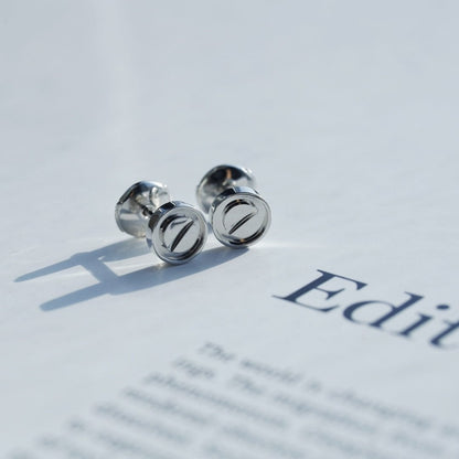 [Royal Jewelry]LOVE EARRINGS SILVER 10MM