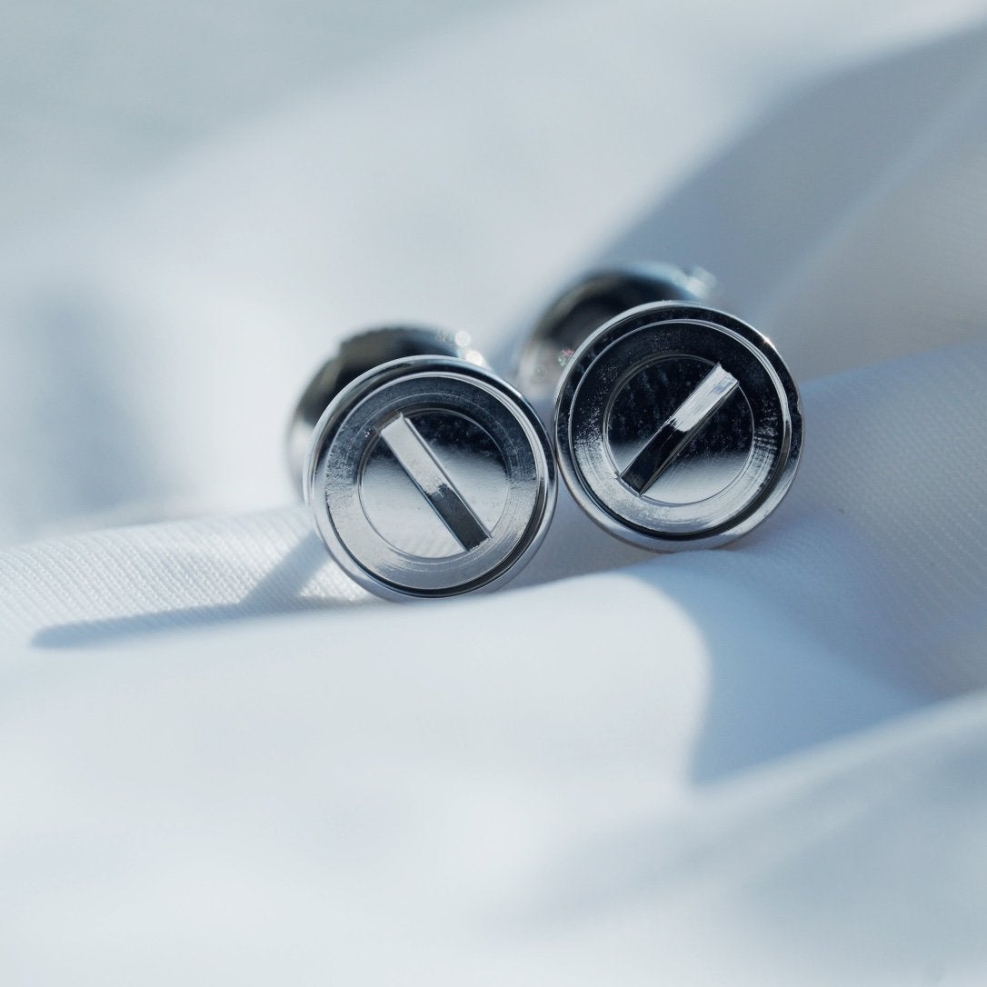 [Royal Jewelry]LOVE EARRINGS SILVER 10MM