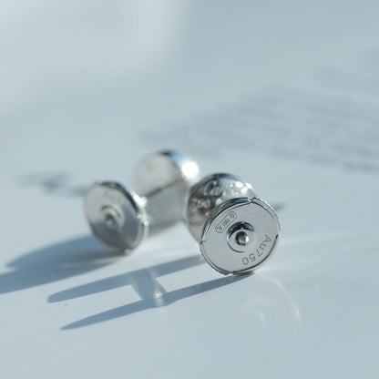 [Royal Jewelry]LOVE EARRINGS SILVER 10MM