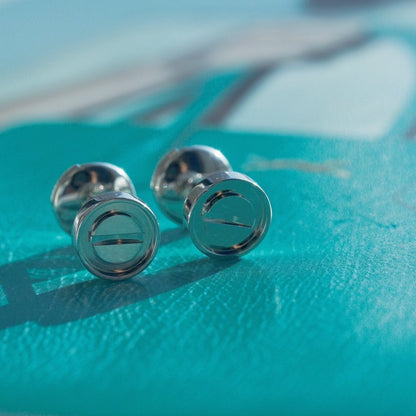 [Royal Jewelry]LOVE EARRINGS SILVER 10MM