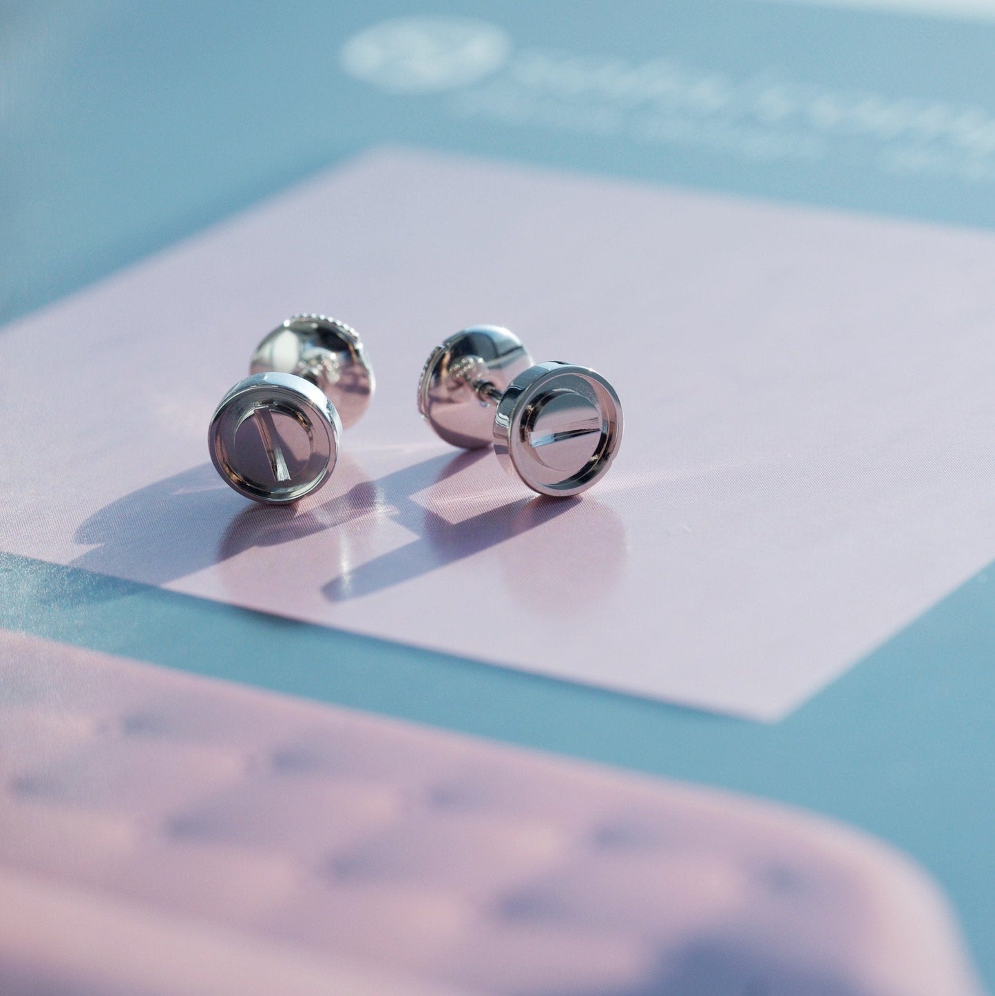 [Royal Jewelry]LOVE EARRINGS SILVER 10MM