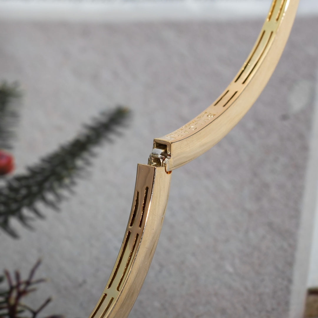 [Royal Jewelry]SERPENTI BRACELET PINK GOLD DIAMOND DOUBLE SNAKE