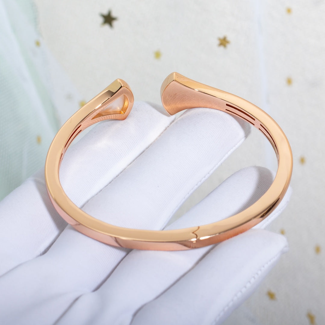 [Royal Jewelry]DREAM BRACELET OPEN PINK GOLD MOP DIAMOND