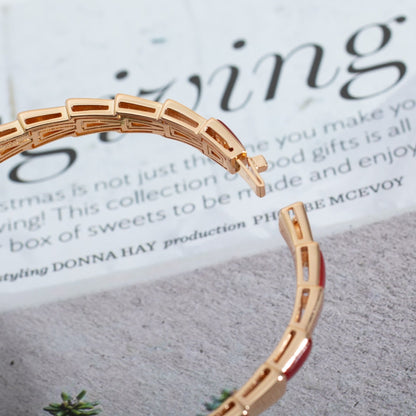 [Royal Jewelry]SERPENTI BRACELET PINK GOLD RUBELLITE