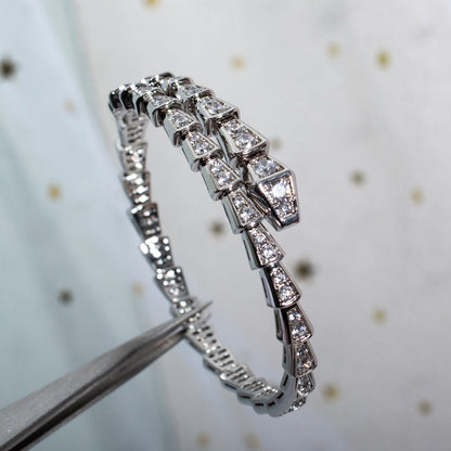[Royal Jewelry]SERPENTI BRACELET 6MM SILVER DIAMOND