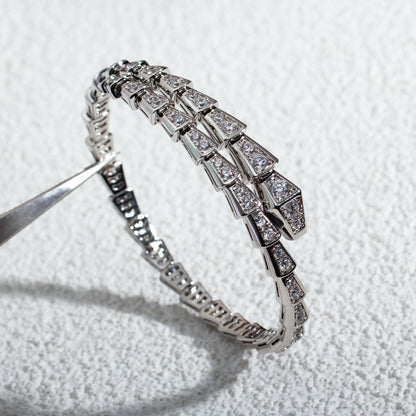 [Royal Jewelry]SERPENTI BRACELET 6MM SILVER DIAMOND