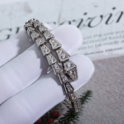 [Royal Jewelry]SERPENTI BRACELET 6MM SILVER DIAMOND