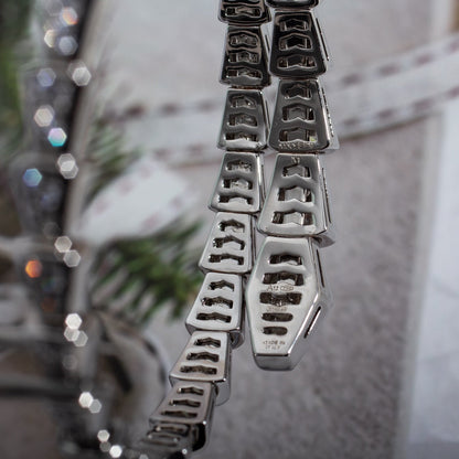 [Royal Jewelry]SERPENTI BRACELET 6MM SILVER DIAMOND