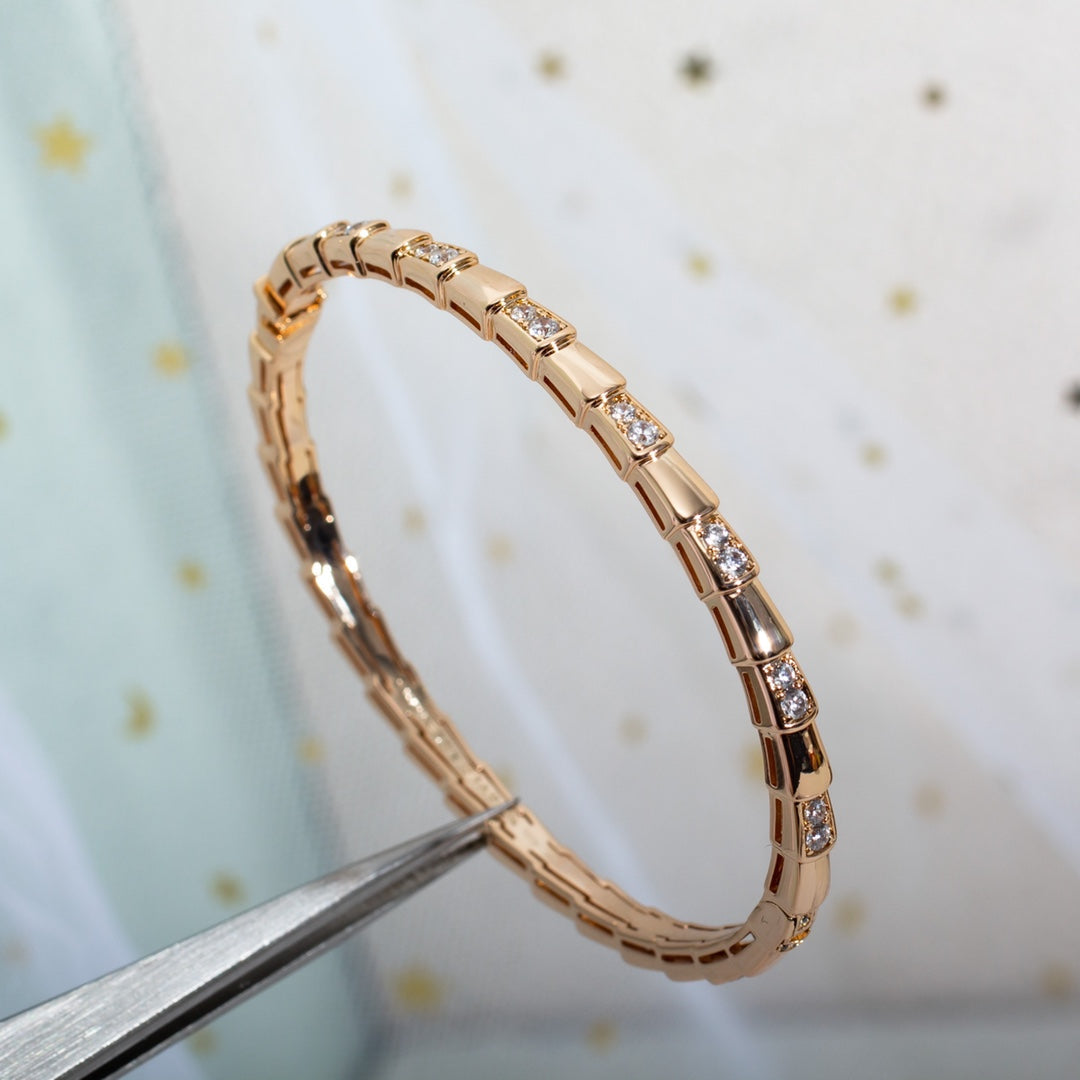 [Royal Jewelry]SERPENTI SMALL BRACELET PINK GOLD DIAMOND