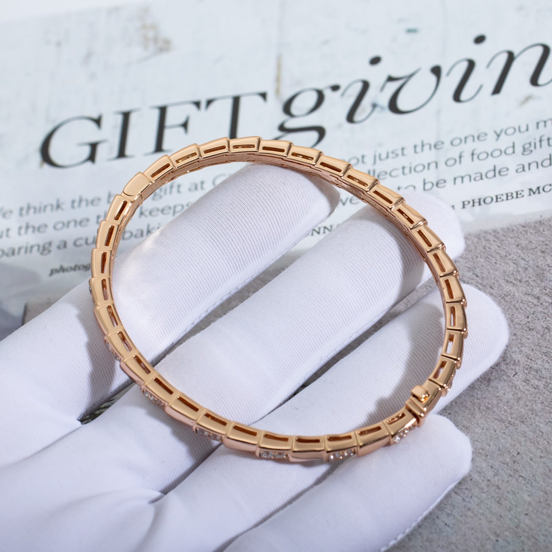 [Royal Jewelry]SERPENTI BRACELET PINK GOLD DIAMOND