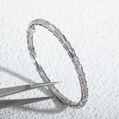 [Royal Jewelry]SERPENTI BRACELET SILVER DIAMOND