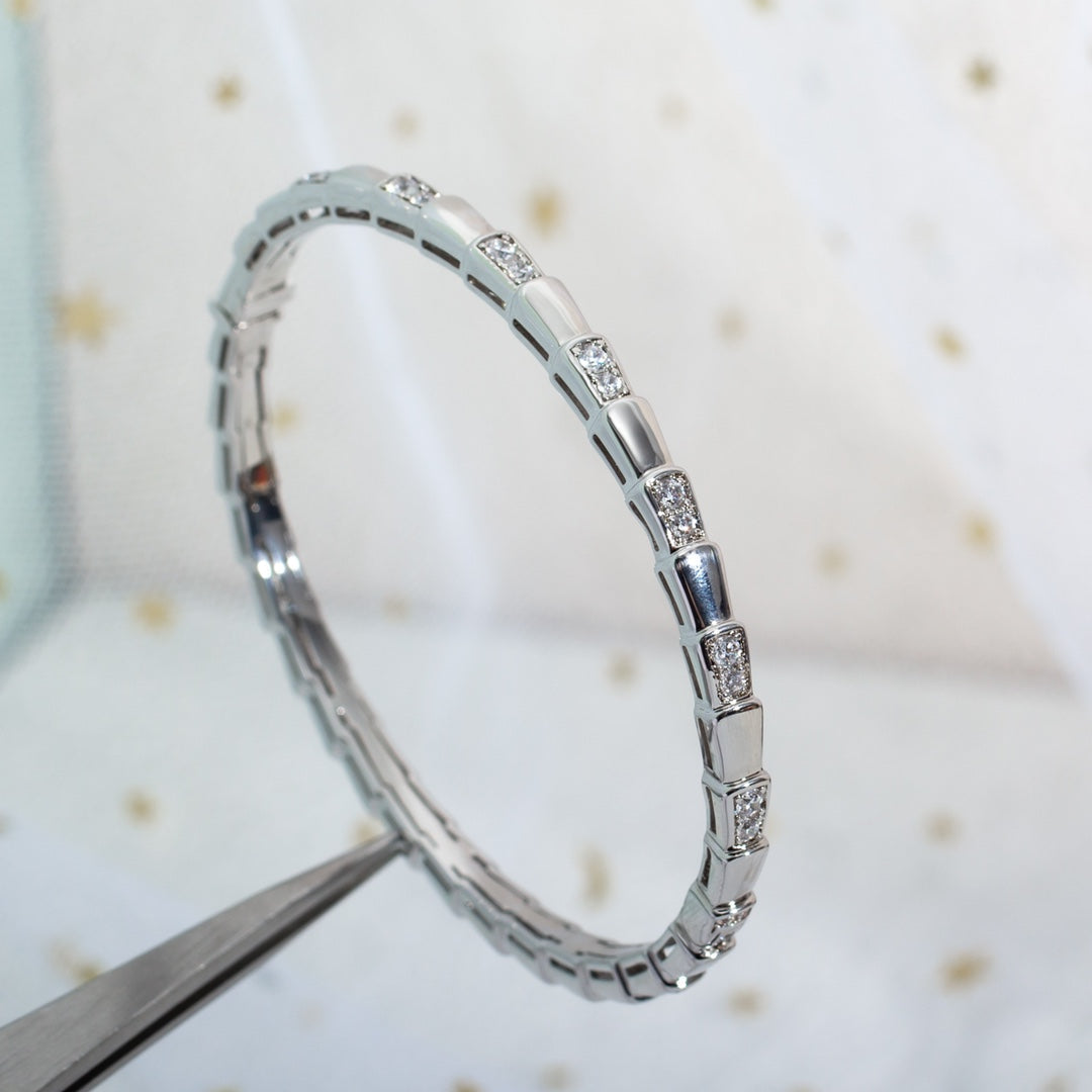 [Royal Jewelry]SERPENTI BRACELET SILVER DIAMOND