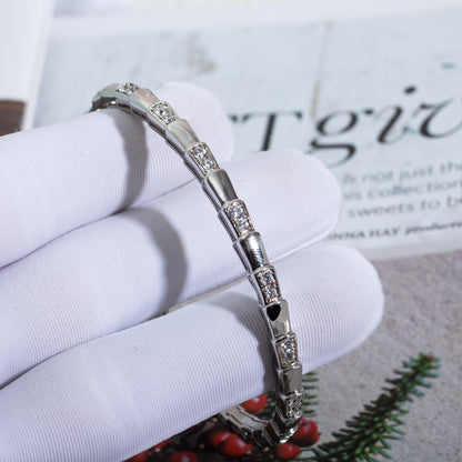 [Royal Jewelry]SERPENTI BRACELET SILVER DIAMOND