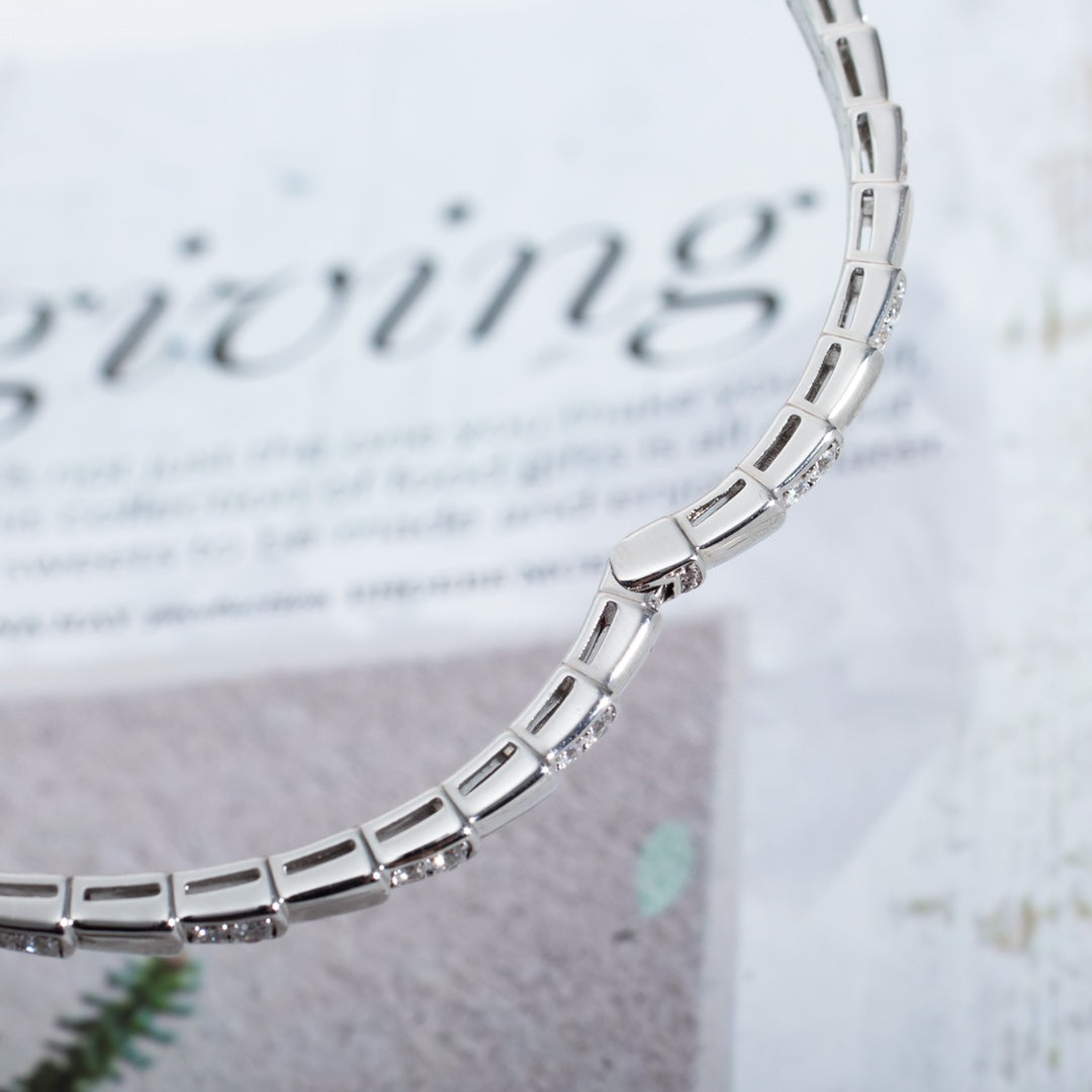 [Royal Jewelry]SERPENTI BRACELET SILVER DIAMOND