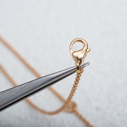 [Royal Jewelry]PARENTESI NECKLACE PINK GOLD