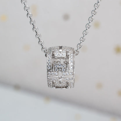 [Royal Jewelry]PARENTESI NECKLACE SILVER DIAMOND