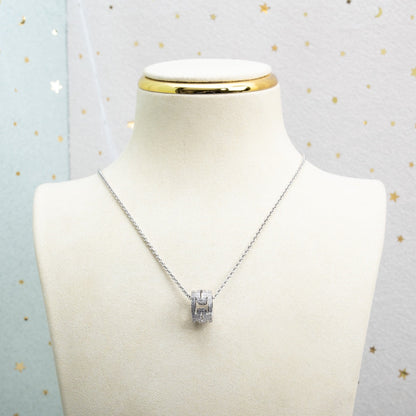 [Royal Jewelry]PARENTESI NECKLACE SILVER DIAMOND