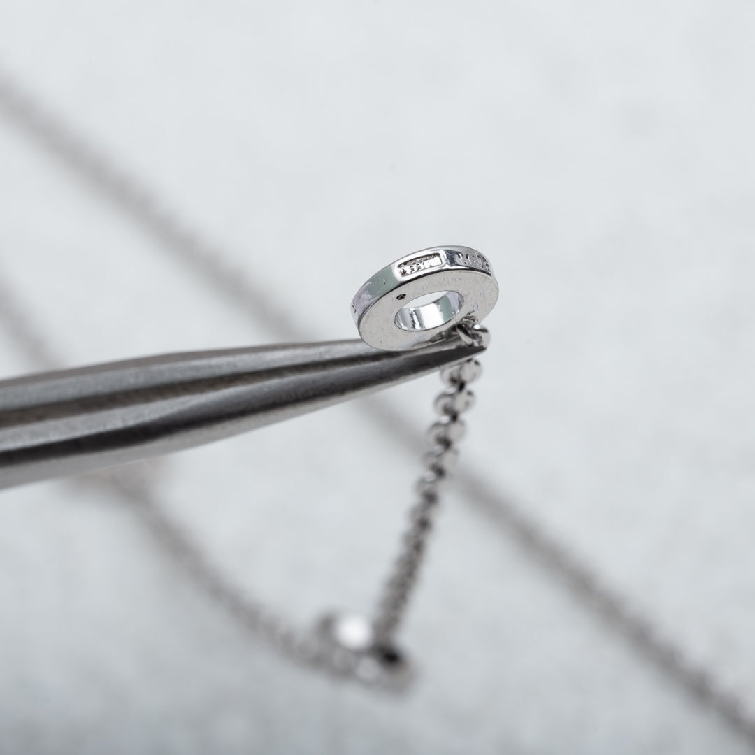 [Royal Jewelry]PARENTESI NECKLACE SILVER DIAMOND