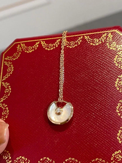 [Royal Jewelry]AMULETTE ROSE GOLD MOP NECKLACE
