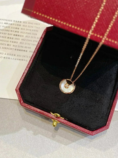 [Royal Jewelry]AMULETTE ROSE GOLD MOP NECKLACE