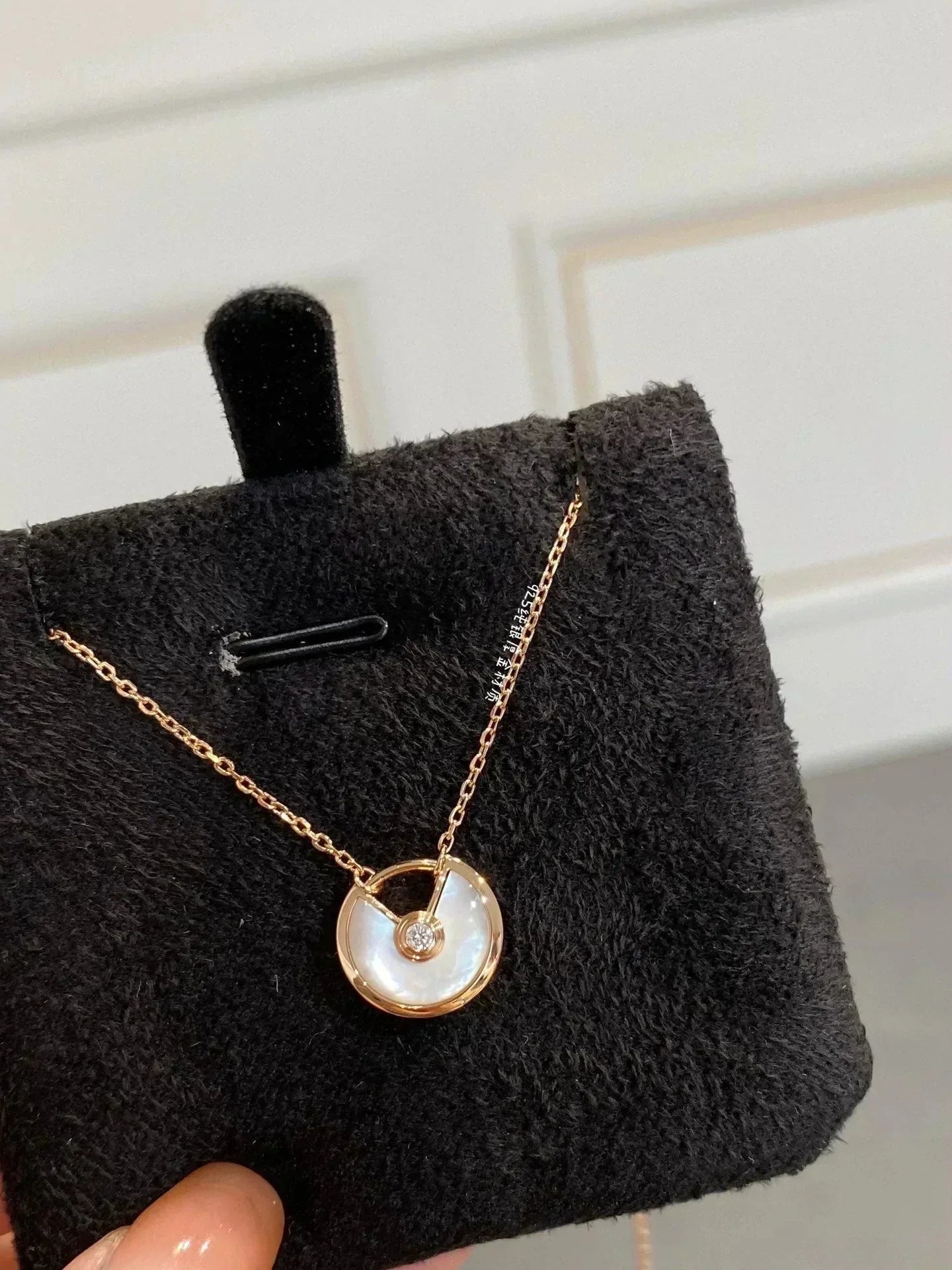 [Royal Jewelry]AMULETTE ROSE GOLD MOP NECKLACE