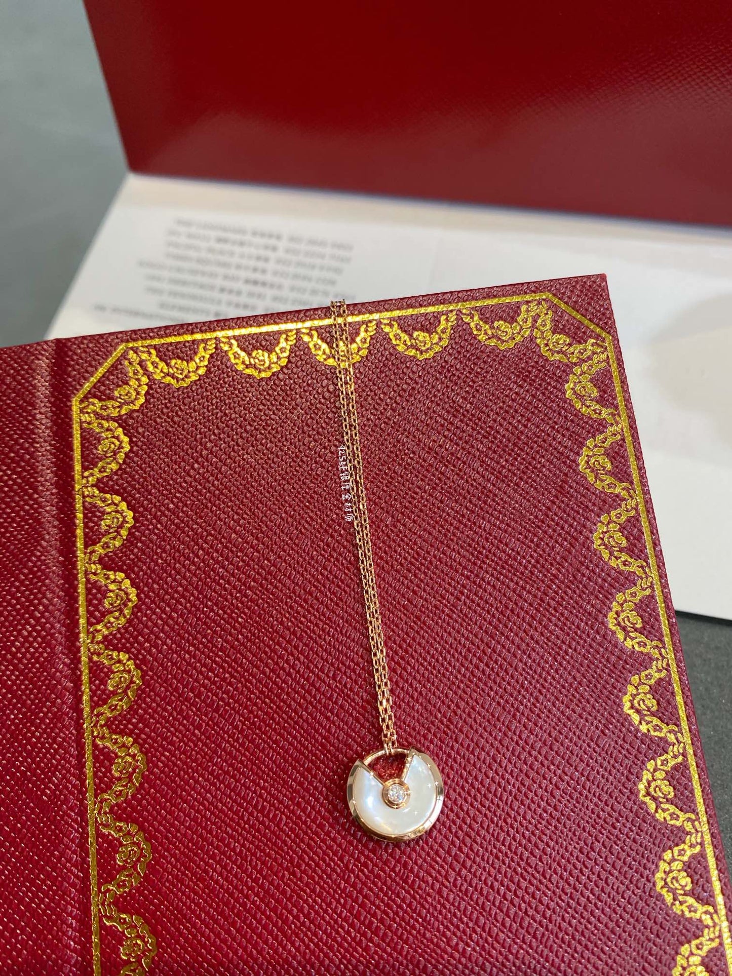 [Royal Jewelry]AMULETTE ROSE GOLD MOP NECKLACE