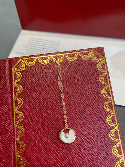 [Royal Jewelry]AMULETTE ROSE GOLD MOP NECKLACE