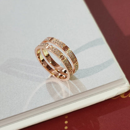 [Royal Jewelry]LOVE RING 2.65MM DIAMOND