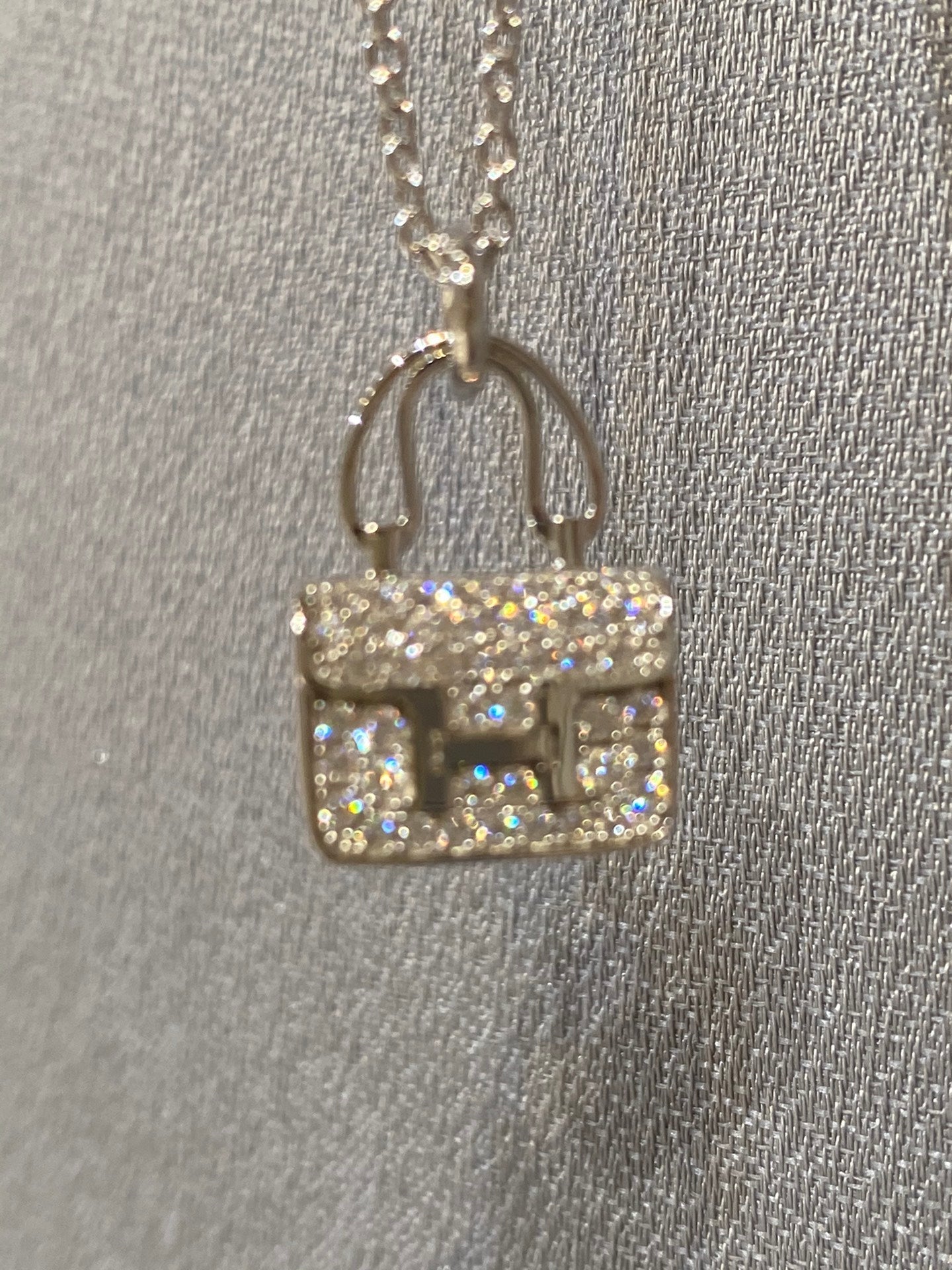 [Royal Jewelry]CONSTANCE PEDANT DIAMOND NECKLACE