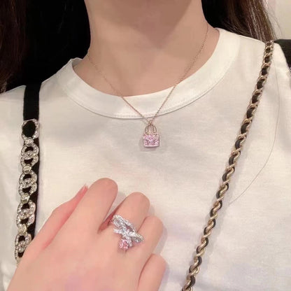 [Royal Jewelry]CONSTANCE PEDANT PURPLE DIAMOND NECKLACE