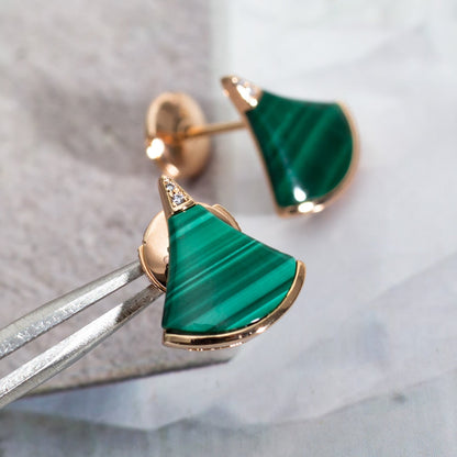 [Royal Jewelry]DIVAS DREAM EARRINGS PINK GOLD