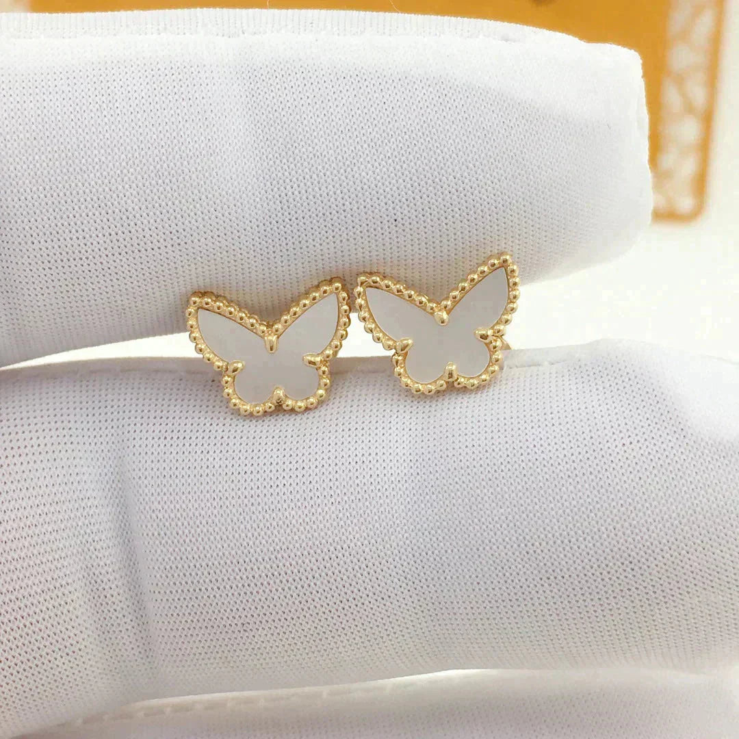 [Royal Jewelry]SWEET BUTTERFLY MOP EARSTUDS