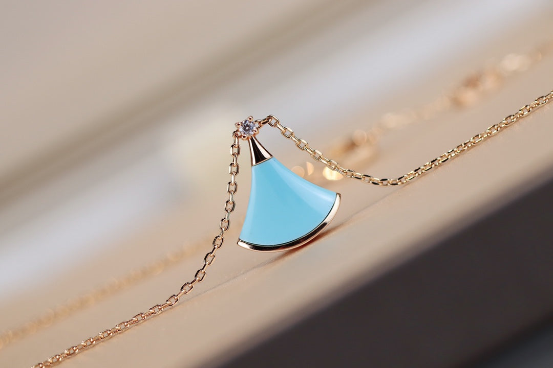 [Royal Jewelry]DREAM NECKLACE TURQUOISE PINK GOLD
