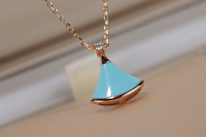 [Royal Jewelry]DREAM NECKLACE TURQUOISE PINK GOLD
