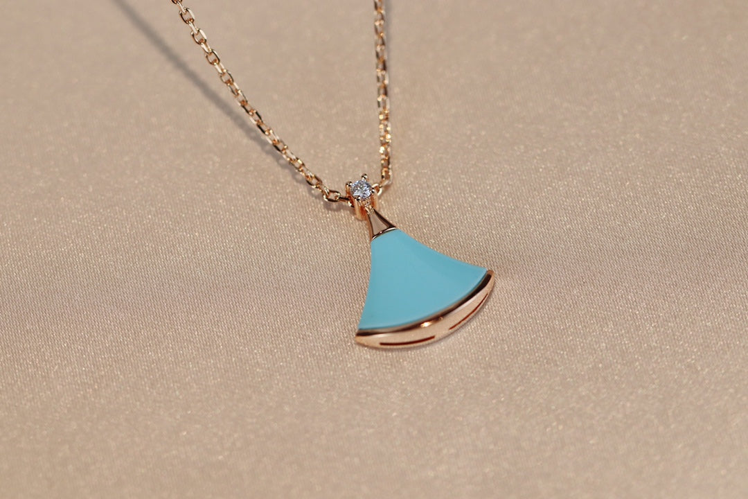 [Royal Jewelry]DREAM NECKLACE TURQUOISE PINK GOLD
