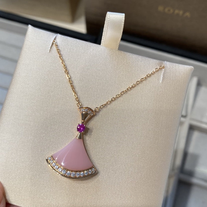 [Royal Jewelry]DREAM NECKLACE PINK OPAL